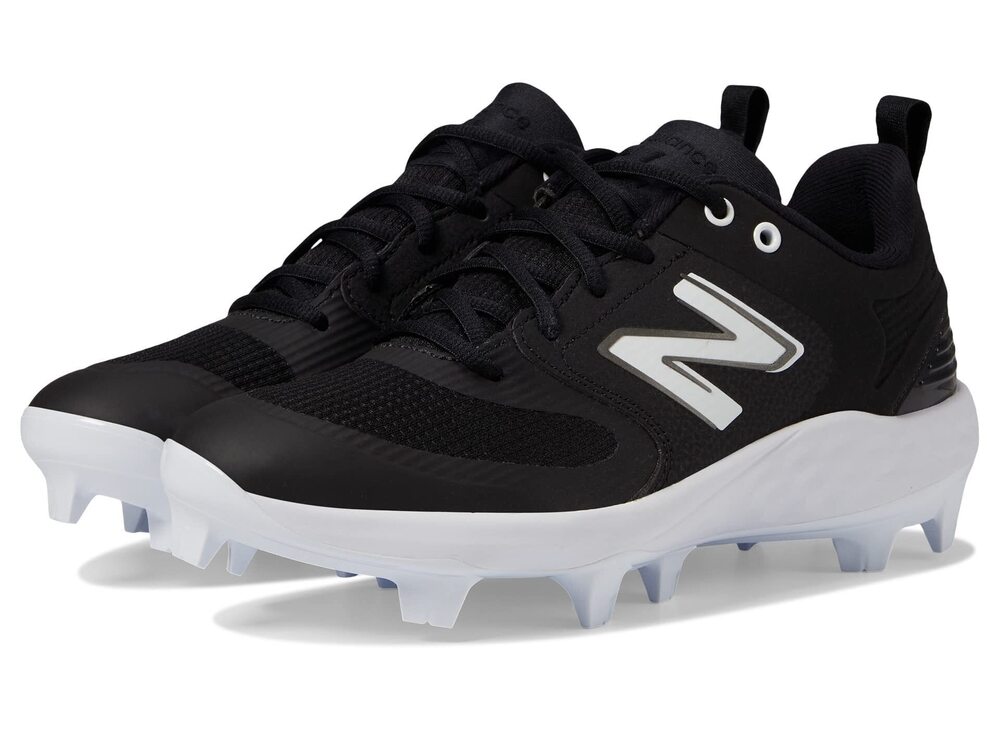 NEW BALANCE WOMEN'S FRESH FOAM VELO V3 MOLDED SOFTBALL SHOE, BLACK/WHITE, 9